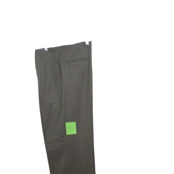 Hagger's Men's Tan 100% Microfiber Pleated- Cuff Dress Pant - Picture 3 of 8